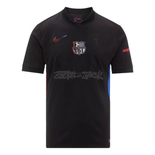 Men's Fan Version Barcelona X Travis Scott Away Jersey 2024/25