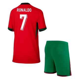 Kid's Cristiano Ronaldo Fan Version Portugal Home Kit 2024