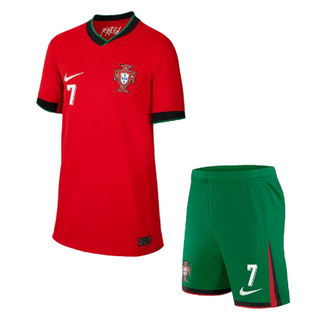 Kid's Cristiano Ronaldo Fan Version Portugal Home Kit 2024