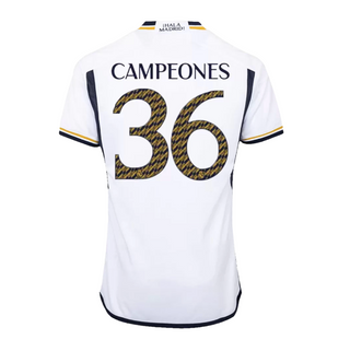 Camiseta auténtica hombre Real Madrid Campeones 36 Primera equipación 2023/24