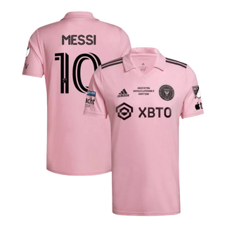 Replika des Lionel Messi Inter Miami CF Leagues Cup-Finales Heimtrikot 22/23 für Herren 