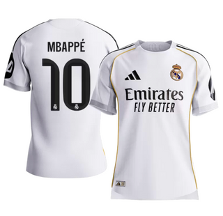 Men's Player Version Real Madrid Kylian Mbappe Home Jersey 2025/26
